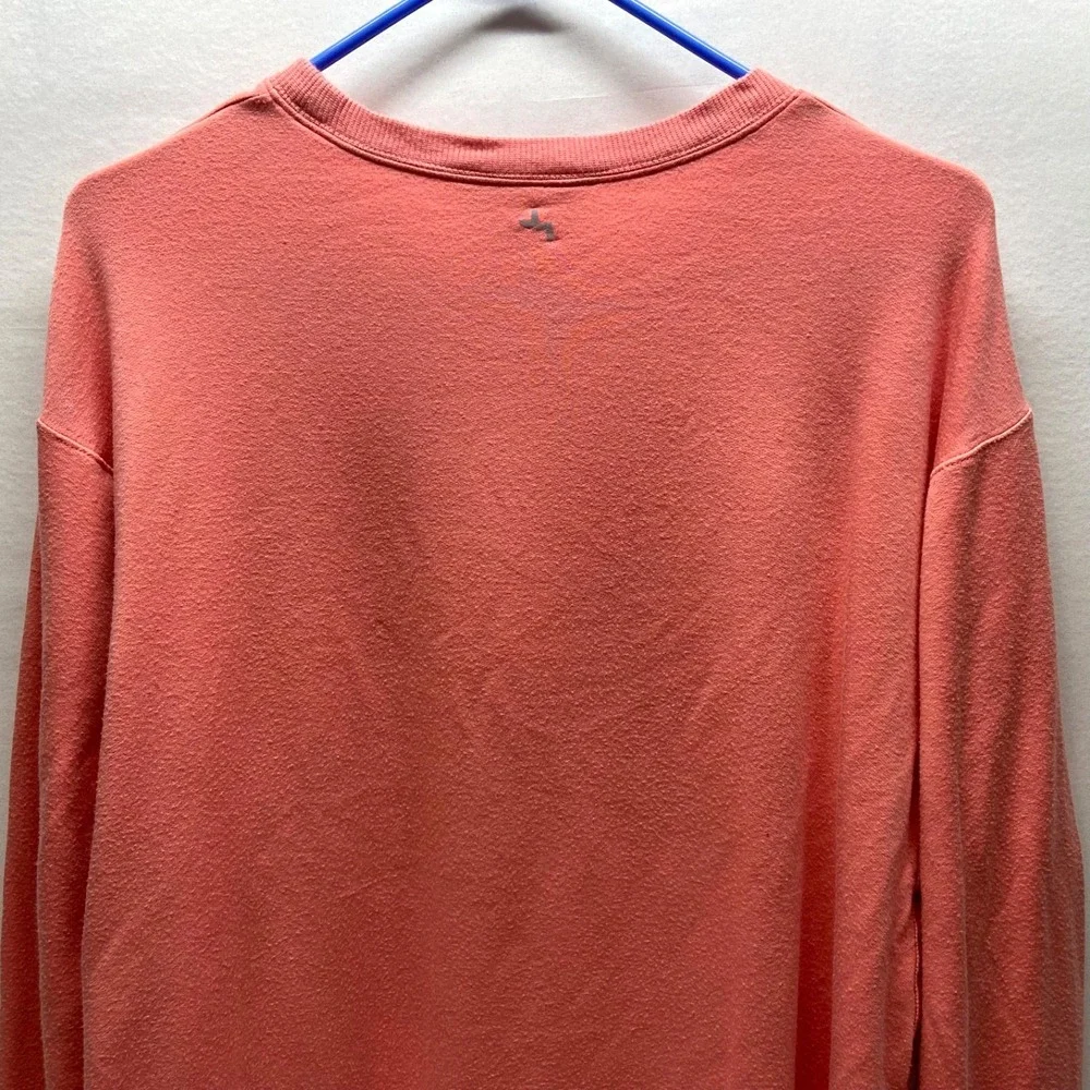 Joy Lab Activewear Top Women's XXL Pink Coral Modal Blend‎ Long Sleeve Pullover